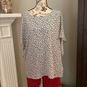 Michael Kors Stylish Black and White Women's Top